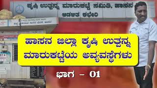 ಹಾಸನ ಜಿಲ್ಲಾ ಕೃಷಿ ಉತ್ಪನ್ನ ಮಾರುಕಟ್ಟೆಯ ಅವ್ಯವಸ್ಥೆಗಳು. ಭಾಗ - 01