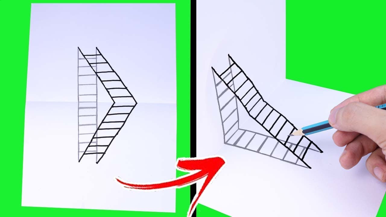 3d Drawing Tricks Awesome Drawing Tutorial Youtube