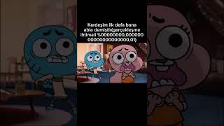 Eğer bana abla derse bilin ki kıyamet kopuyo #keşfet #Gumball