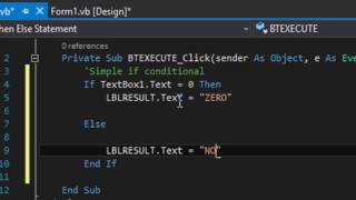 How to Using If Then Else Statement in Visual Basic