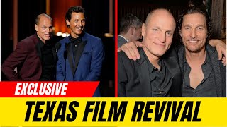 Matthew McConaughey \u0026 Woody Harrelson Reunite in Star-Studded Commercial About Filming in Texas