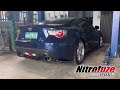 kakimoto regu 06 u0026r dual catback exhaust on toyota 86 soudcheck nitrofuze garage