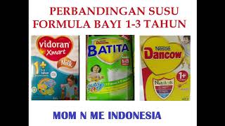 Perbandingan Susu Formula Bagus Dan Murah Anak Usia 1-3 Tahun Vidoran vs Dancow Batita vs Dancow 1+