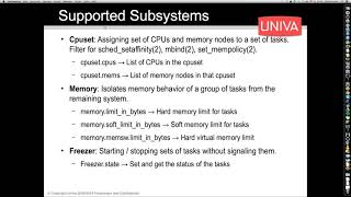 Support for Linux Control Groups