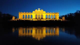 Night Sunset Gloriette Vienna Park Schönbrunn Palace