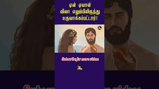 ஏன் ஏவாள் விலா எலும்பிலிருந்து உருவாக்கப்பட்டார்||tamil bible facts