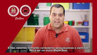 Teacher Gabriel fala sobre a metodologia da Maple Bear Belém