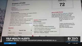 Yelp Flags Biggest Health Violations in SoCal