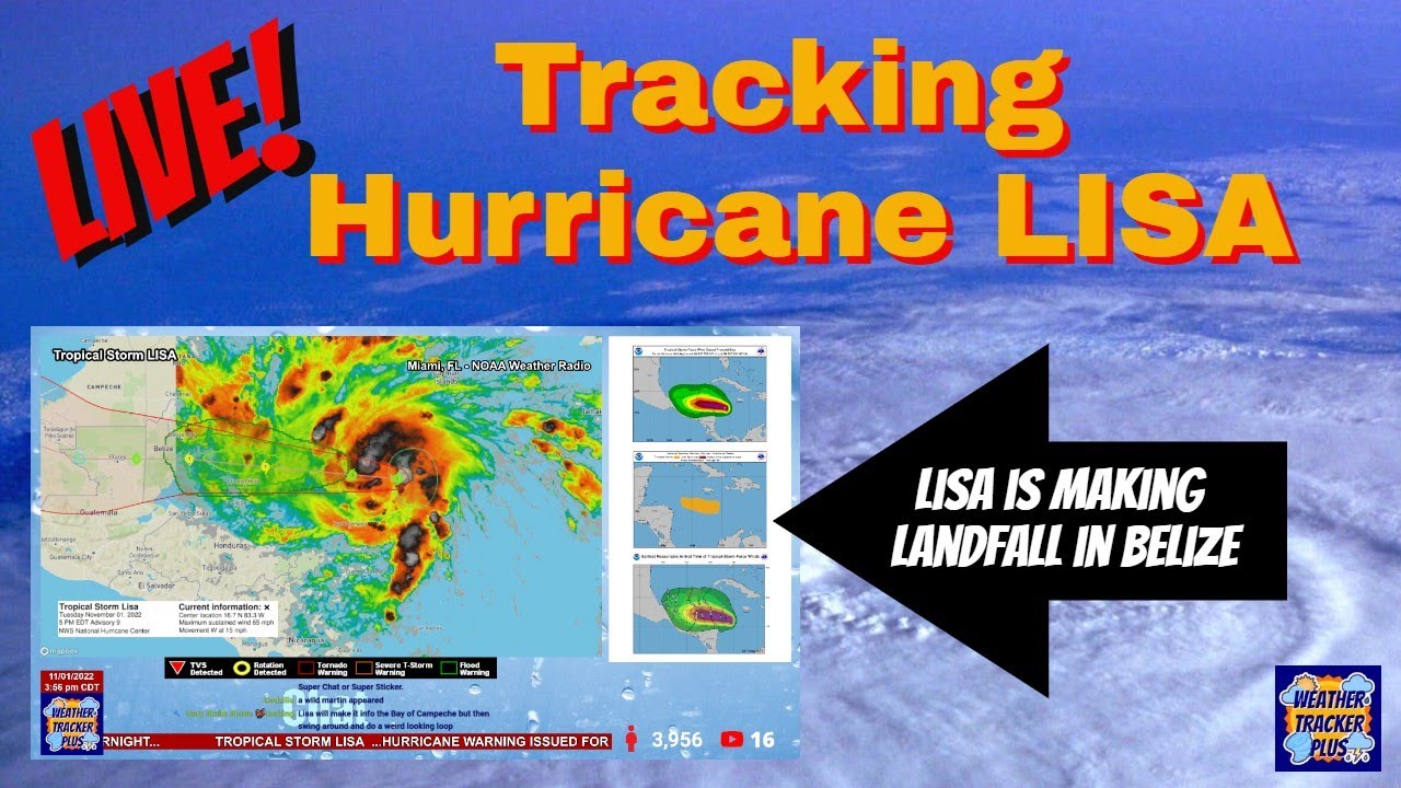 LIVE! Tracking Hurricane LISA. LISA Is Making Landfall In Belize. # ...