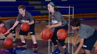 Stationary 2-Ball Dribble Drill (Alternate)