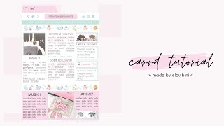 cute & simple carrd tutorial — © owner