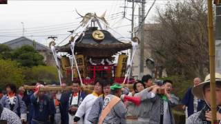 平成29年　秦野市羽根＜須賀神社＞例大祭「極寒」神輿宮出＝渡御