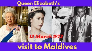 Queen Elizabeth II visits Maldives in March 1972