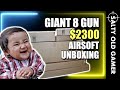 GIANT 8 GUN $2300 Airsoft Unboxing!! 😱 | SaltyOldGamer Airsoft Special