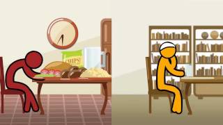Halal Islamic Cartoon 1 - Funny Eating Contest in Ramadan