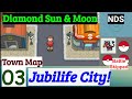 Pokemon Diamond Sun & Moon Part 3 Exploring Jubilife City & Town Map | NDS Rom Hack