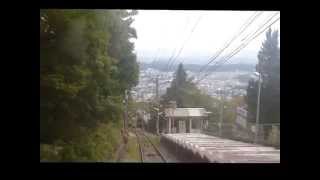 生駒ケーブル「山上線」（宝山寺駅→生駒山上駅）