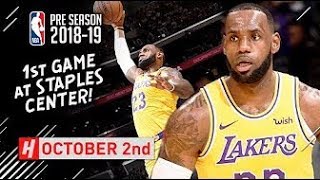 LeBron James Lakers Home DEBUT Full Highlights Lakers vs Nuggets! INSANE!