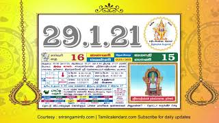 Today Rasi palan  29 January 2021 - Tamil Calendar