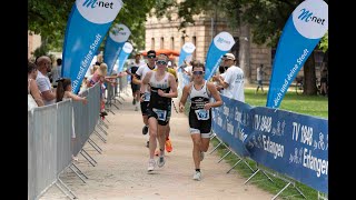 Spektakulärer M-net Triathlon TV 1848 Erlangen: Highlights 2019, 2023 \u0026 2024 Ziel im Schlossgarten