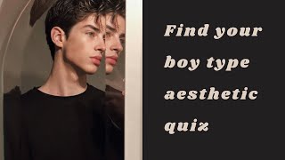 Pick Your Boy Type Aesthetic Quiz (2021) || Choose Your Boyfriend 🦋