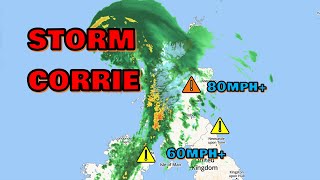 Storm Corrie now spreading in as another Amber Warning is issued! 30th January 2022