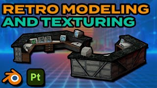 Retro PS1 Inspired 3D Modeling \u0026 Texturing Tutorial | Blender and Substance Painter