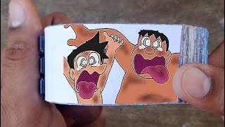 Doraemon Cartoon Flipbook #48 | Gian and Suneo's Jacuzzi Bath Flip Book | Flip Book Artist 2022