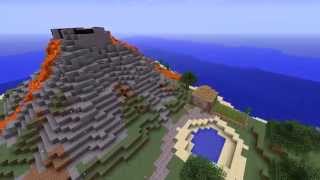 #1 Minecraft Timelapse Volcanic Island-remix
