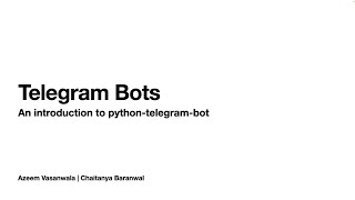 Hackerschool AY 22/23 S 3: Creating Telegram Bots with Python