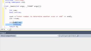 Visual Studio: Boolean Tutorial