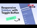 Bootstrap 4 Sidebar Menu Responsive with Sub menu | Create Responsive Side Navigation