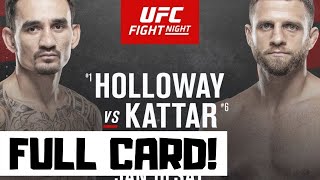 UFC Fight Night Holloway vs Kattar Predictions & Full Card Betting Breakdown Fight Island 7