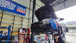 Mitsubishi Lancer Exเปลี่ยนน้ำมันเครื่องLiquimoly