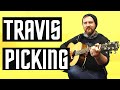 How to play travis picking on Guitar | Picking lesson with Tabs