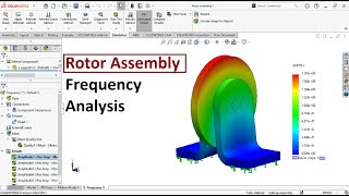 Solidworks Frequency Analysis of a Rotor Assembly
