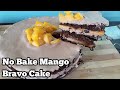 3-INGREDIENT NO BAKE MANGO BRAVO CAKE | How to make Choco Mango Cake | Taste Buds PH