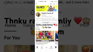 Thnku rajab famliy ❤️🙈🥳 for 5m #rajabfamily #rajab