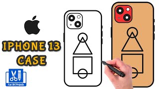 How To Draw A Squid Game IPhone13 Phone Case | Easy Drawing Step By Step