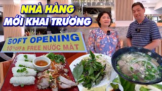 Nhà hàng mới khai trương Sale 10%off Free nước mát nửa tháng, Hủ tiếu Mỹ Tho, Phở, Bánh hỏi heo quay