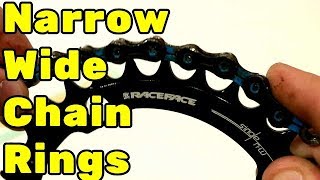 A Look at Narrow Wide Chainrings with the Raceface 104mm BCD, 32t, Black