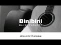 Zack Tabudlo - Binibini (Acoustic Karaoke)