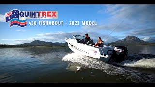 Quintrex 430 Fishabout - New 2021 Range - Available at JV Marine World