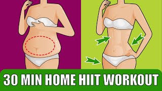30 MIN HOME HIIT WORKOUT //Burn Fat in Half an Hour