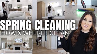 SPRING CLEANING TIPS + MOTIVATION 2024 | WHERE AND HOW I SPRING CLEAN | 2024 SPR