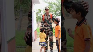Army Soldier Life 🇮🇳 Father and Daughter 😻 #shorts #viral #trending #ytshorts #army #military