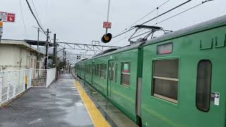 草津線 113系 草津行き 貴生川駅発車