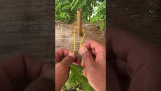 Easy and practical use rope knot #rope #knot #easyknot  #shorts