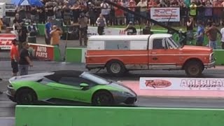 Farm Truck Races Lamborghini