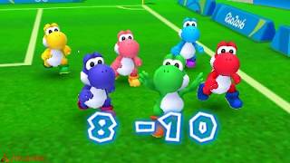 Mario and Sonic at The Rio 2016 Olympic Game (3DS) Football -Team Yoshi vs Team Sonic